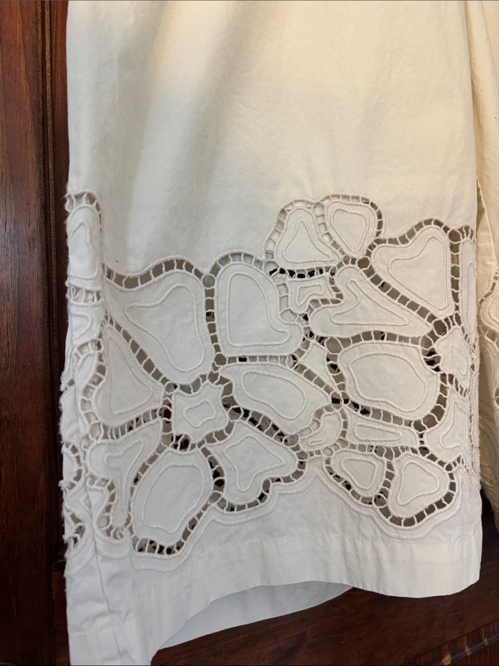 Banana Republic Pull On Wide-Leg Ankle Pants with Embroidered Poplin XL - Picture 3 of 8